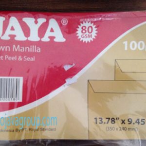 Amplop coklat Folio polos (perekat) Jaya